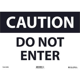 Caution Do Not Enter, 10x14, Rigid Plastic