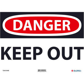 Danger Keep Out, 10x14, Aluminum