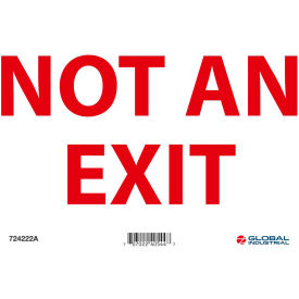 Not An Exit Sign, 10''W x 7''H, Aluminum