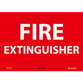 Fire Extinguisher, 10x14, Pressure Sensitive Vinyl
