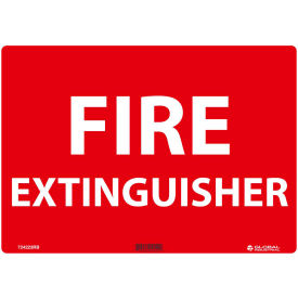 Fire Extinguisher, 10x14, Rigid Plastic