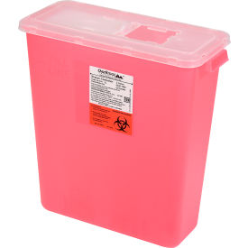 3 Gallon Sharps Container w/ Slide Lid, Red