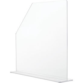 Splash Guard, Small, 4-1/2"W x 19"D x 18"H, Clear