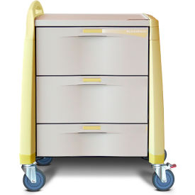 Isolation Cart, Yellow, Compact Height
