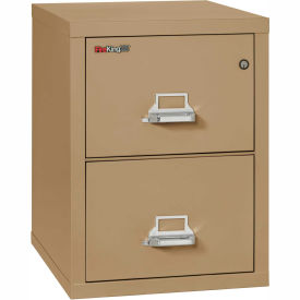 2 Drawer Vertical File Cabinet - Legal Size 21"W x 25"D x 28"H - Sand