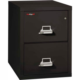 2 Drawer Vertical File Cabinet - Letter Size 18"W x 31-1/2"D x 28"H - Black