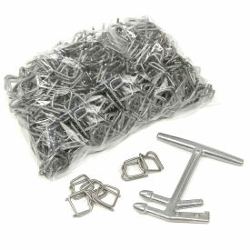 Poly Strap Kit w/ Tensioner, Buckles & Cutter, 3000'L x 1/2" Strap Width, Black