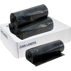 Heavy Duty Trash Bags, 40-45 Gal, 1.2 Mil, 41 x 54", Black, 100 Bags/Case