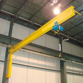 Under-Braced Wall Mounted Jib Crane 2000 Lb. Capacity with 14' Span