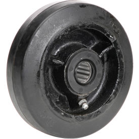 5" x 1-1/2" Mold-On Rubber Wheel - Axle Size 3/4"