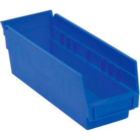 Plastic Nesting Storage Shelf Bin 2-3/4"W x 11-5/8"L x 4"H Blue