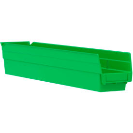 Plastic Nesting Storage Shelf Bin 4-1/8"W x 23-5/8"L x 4"H Green