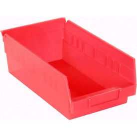 Plastic Nesting Storage Shelf Bin 6-5/8"W x 11-5/8"L x 4"L Red