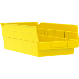 Plastic Nesting Storage Shelf Bin 6-5/8"W x 11-5/8"L x 4"L Yellow