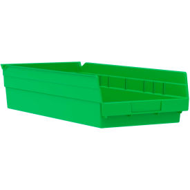 Plastic Nesting Storage Shelf Bin 30158 - 8-3/8"W x 17-7/8"L x 4"H Green