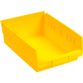 Plastic Nesting Storage Shelf Bin 8-3/8"W x 17-7/8"L x 4"H Yellow