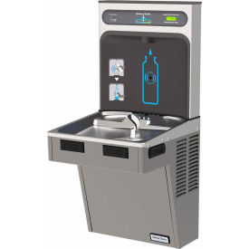 Halsey Taylor HTHB-HAC8PV-WF HydroBoost Refrigerated Bottle Filling Station W/Filter, Platinum Vinyl