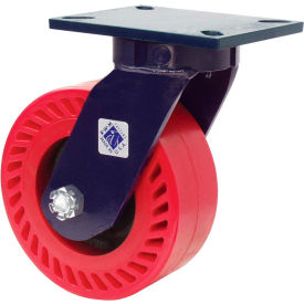 6" Urethane Swivel Caster on Iron Wheel with Demountable Swivel Lock