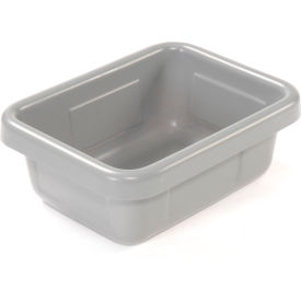 Plastic Tote Box without Lid, 16-1/2"L x 10-3/4"W x 4"H, Gray