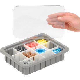 Insert Cover 50B0110LI for Dividable Grid Stackable Box, 11"L x 8"W, Clear
