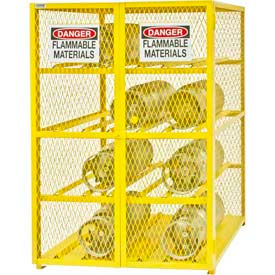 Cylinder Storage Cabinet, Horizontal DBL Door 12 Cylinders, 50"Wx40"Dx71"H