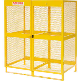 Cylinder Storage Cabinet, Vertical Double Door 20 Cylinders, 61W x 38D x 71H