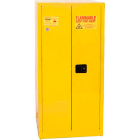 Paint/Ink Safety Cabinet with Self Close - 96 Gallon Yellow