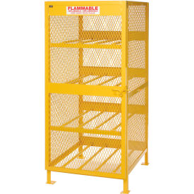 Cylinder Storage Cabinet - Horizontal Single Door 8 Cylinders - 33"W x 40"D x 71"H