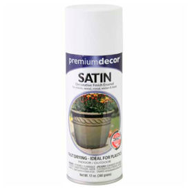 Premium Satin Enamel Aerosol Can, White
