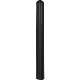 Ribbed Bollard Post Sleeve 8" Black