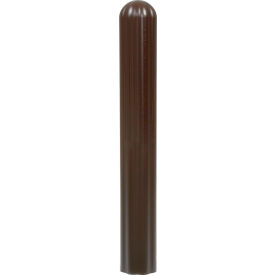 Ribbed Bollard Post Sleeve 8" Brown