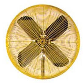24 Fan Head Non Oscillating Yellow 1/2 HP 5600 CFM