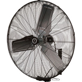 24" Wall Mount Fan, 3 Speed, 3400 CFM, 120V, 1/4 HP, Single Phase
