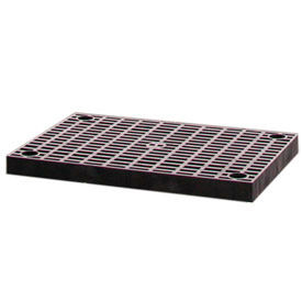Structural Plastic Adjustable Vented Shelf, 96"W x 16"D, Black