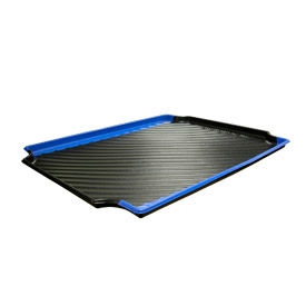 Plastic Containment Tray 30"W x 24"D, Black & Blue