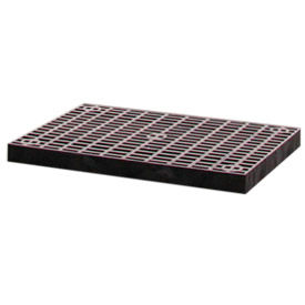 Structural Plastic Vented Shelf, 36"W x 16"D, Black