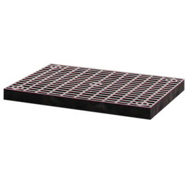 Structural Plastic Vented Shelf, 36"W x 24"D, Black
