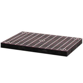 Structural Plastic Vented Shelf, 48"W x 24"D, Black