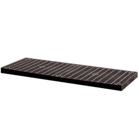 Structural Plastic Vented Shelf, 66"W x 24"D, Black