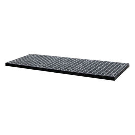 Structural Plastic Vented Shelf, 66"W x 36"D, Black