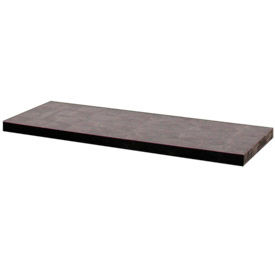 Structural Plastic Solid Shelf, 48"W x 24"D, Black