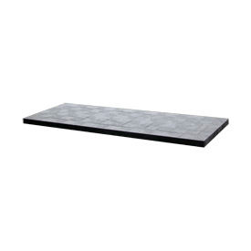 Structural Plastic Solid Shelf, 66"W x 36"D, Black