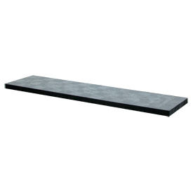 Structural Plastic Solid Shelf, 96"W x 24"D, Black