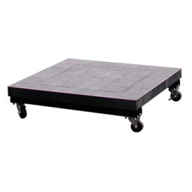 Mobile Plastic Dunnage Rack 36"W x 36"D (1500 Lbs Cap.)