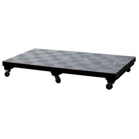 Mobile Plastic Dunnage Rack 66"W x 36"D (1500 Lbs Cap.)