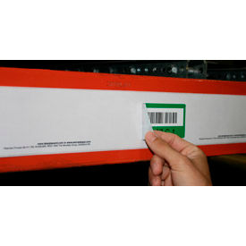Economy Rack Placard Label Holder, 3" X 100 ft. Roll - White