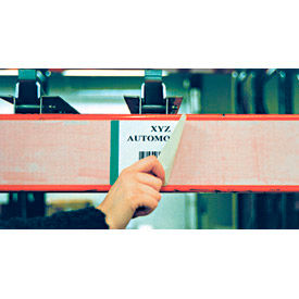 Economy Rack Placard Label Holder, 1" X 100 ft. Roll - Clear