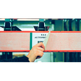 Economy Rack Placard Label Holder, 4" X 100 ft. Roll - Clear