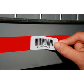 Economy Rack Placard Label Holder, 1" X 100 Ft. Roll - Red