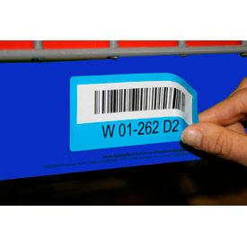 Economy Rack Placard Label Holder, 3" X 100 Ft. Roll - Blue